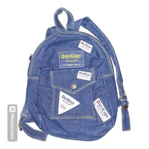 Kids’ Vintage OshKosh B’Gosh Denim Backpack EUC Patches